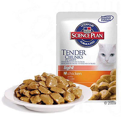 Hill's Feline Adult Light 6 x 100 g - - met zeevis