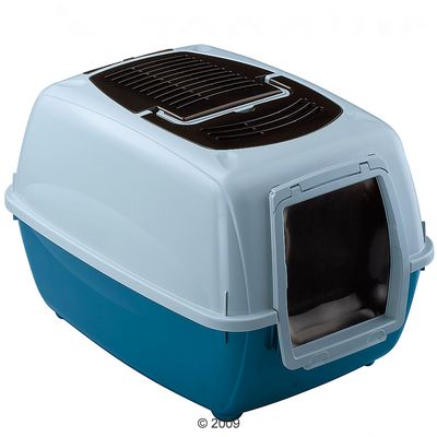 Ferplast Cat Litter Box Genica - - black/grey