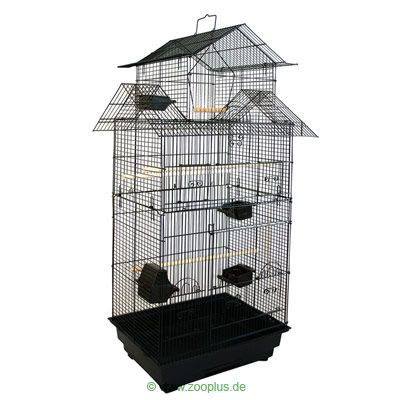 Cockatiel & Large Parakeet Cage Amilo - Black