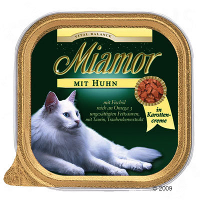 Barquettes pour chat Miamor Vital Balance 12 x 100 g- canard à la crème aux herbes
