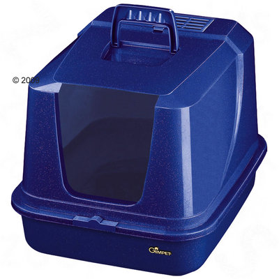 Gimpet kattenbak de Luxe - - zilvermetallic/donkergrijs (3-delig)