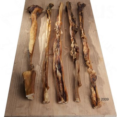 Runderkophuid extra lang - - 5 stuks ca. 80 cm