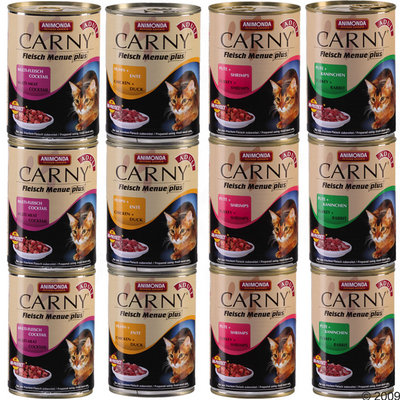 Offre d´essai Animonda Carny Adult 12 x 400 g- création au boeuf & au poulet
