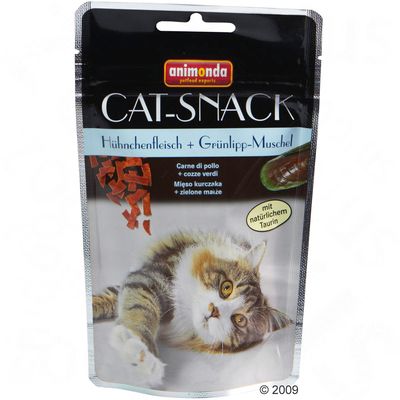 Animonda Cat-Snack Huehnchenfleisch & Gruenlipp-Muschel - 50 g