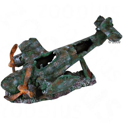 Flugzeug-Wrack - Groesse 35 cm
