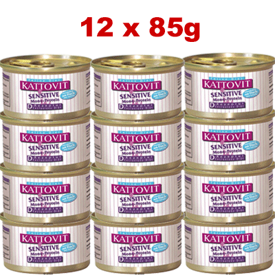 Kattovit Sensitive 12 x 85 g Savings Pack - Chicken