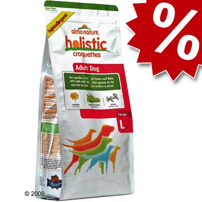 12 kg Almo Nature Hundefutter, 10 kg + 2 kg gratis! - Adult Hirsch & Reis Large