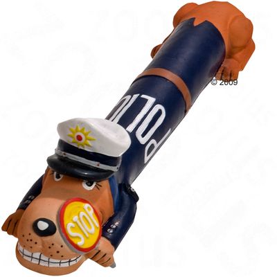 Hundespielzeug Uniform aus Latex - Polizist ca. 38 cm