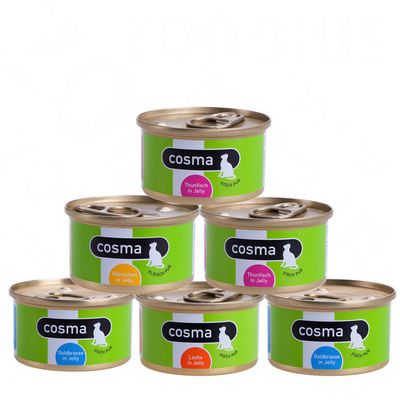 Cosma Original in Jelly Mixed Trial Packs - 6 x 170 g with 4 different varieties