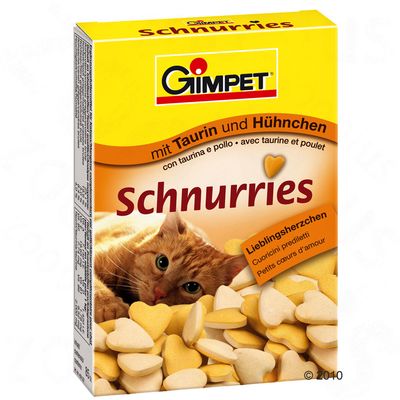 Gimpet Schnurries mit Taurin & Huehnchen – 220 Stueck in Faltschachtel