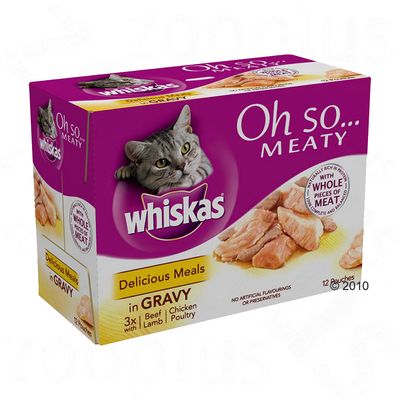 Savings Pack Whiskas Oh So... 12 x 85 g Pouches - Delicious Meals
