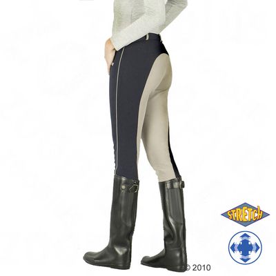 Covalliero Damenreithose BasicStar Plus - MARINE - marine / sand Gr. 42