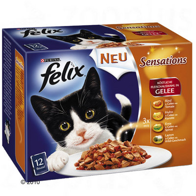 Felix ´´´´Sensations´´´´ 12 x 100 g- sélection au poisson