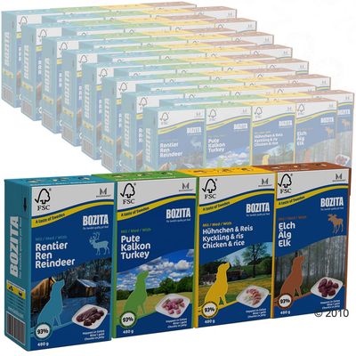 Bozita Mixed Megapack Happen in Gelee 64 x 480 g – gemischtes Probierpaket