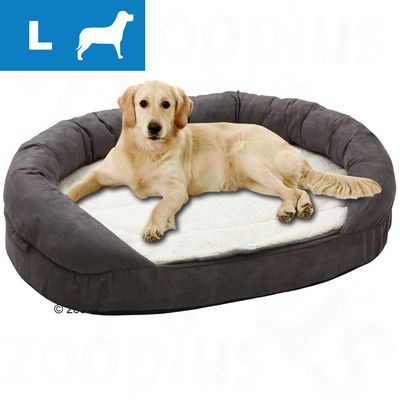 Karlie OrthoBed Oval anthrazit, Groesse L - ca. L 100 x B 65 x H 24 cm