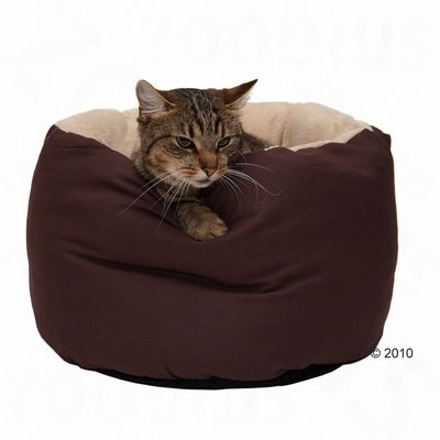 Kuschelbett Cozy Snuggly - weinrot - Ø 40 x H 25 cm