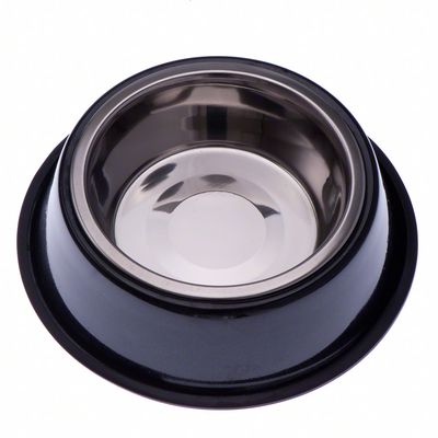 Pulverbeschichteter Edelstahlnapf, schwarzgesprenkelt - 0,35 l, Ø 20 cm