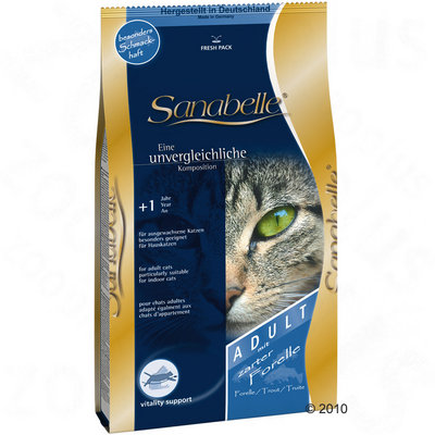 Croquettes pour chat Sanabelle Adult, truite- 2 x 10 kg