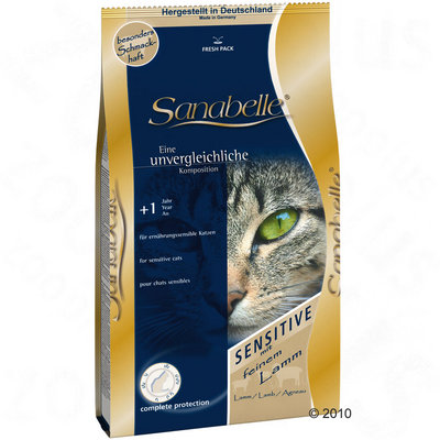 Sanabelle Sensitive met lam - - Dubbelpak 2 x 10 kg