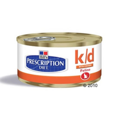 Pâtée pour chat Hill´s Prescription Diet - K/D poulet- 24 x 156 g