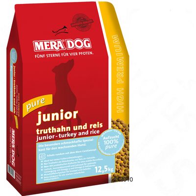 Mera Dog pure Junior Turkey & Rice - 12.5 kg