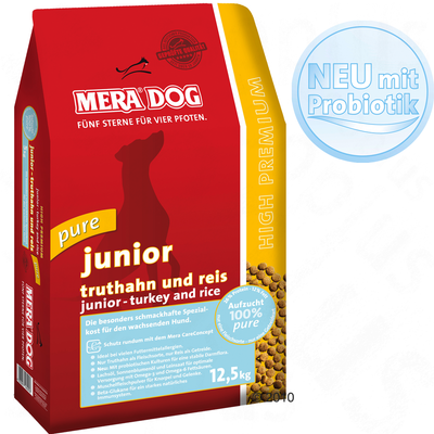 Mera Dog pure Junior Truthahn & Reis - 12,5 kg