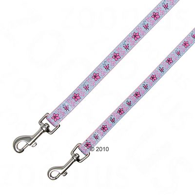Hundeleine Pink Reflect - V-Leine XS-S 200 cm lang, 15 mm breit