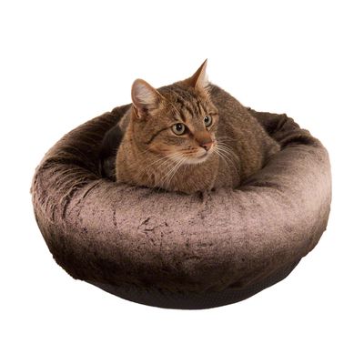 Katzenbett Brown Plush - L 45 x B 45 x H 14 cm