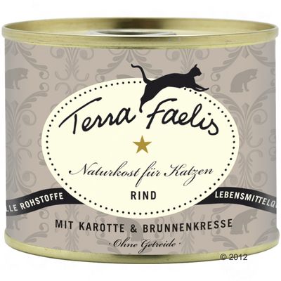 Terra Faelis Fleisch-Men&uuml; 6 x 200 g - - Kaninchen, Broccoli & Katzenminze Preisvergleich