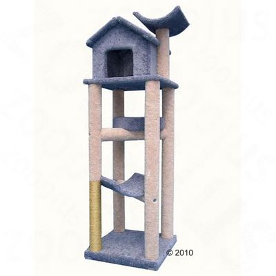 Kratzbaum Treehouse - blau (Preis enthaelt 19,50 € Speditionskosten)