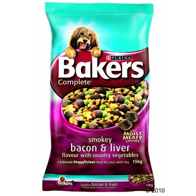 Bakers Complete Dog Adult Bacon & Liver with Vegetables - 15 kg