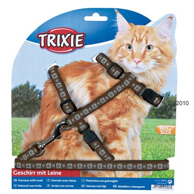 Trixie Cat Harness for Large Cats - nylon 34-57 cm / 13 mm