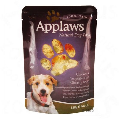 Applaws Hundefutter 6 x 150 g - Huehnchen, Lachs & Seetang