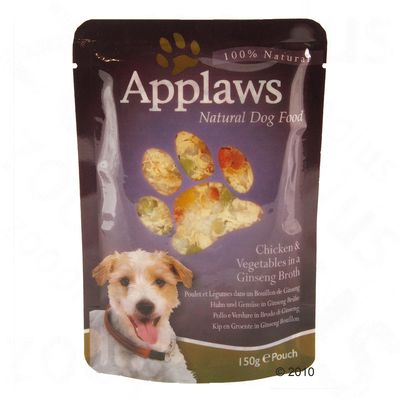 Applaws Dog Food 6 x 150 g - Chicken & Beef with Baby Corn & Broccoli