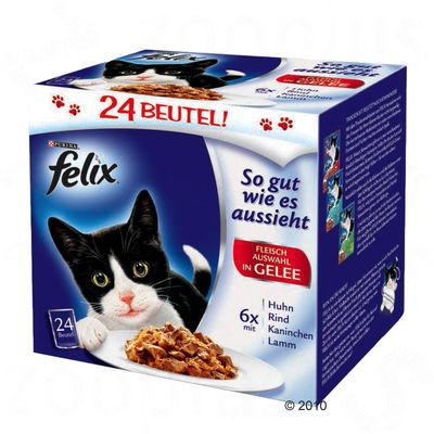 Felix ´´So gut wie es aussieht´´ in Gelee 24 x 100 g - Koestliche Gemuesevariation