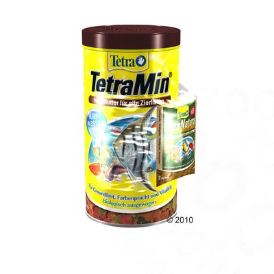 TetraMin Flockenfutter + TetraNatura Bloodworm Mix gratis! - 1000 ml
