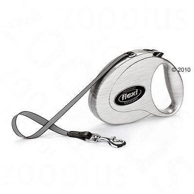 Dog Lead Flexi Fashion Gentlemen - metal