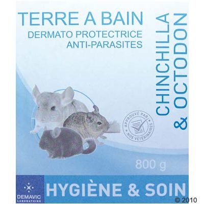 Terre à bain pour chinchilla et octodon Demavic- 800 g