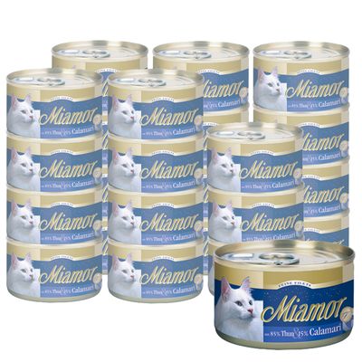 Megapack Miamor Feine Filets 24 x 100 g - Heller Thunfisch & Calamari