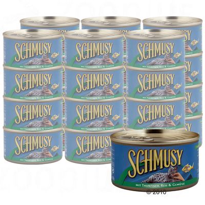Megapack Schmusy Fischkoestlichkeiten 24 x 185 g – Roter Barsch in Krabben-Jelly