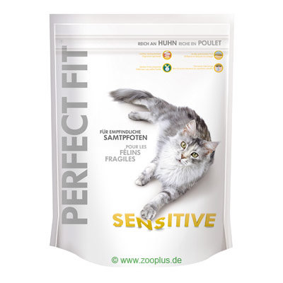 Croquettes pour chat Perfect Fit Sensitive, poulet- 6 x 1,4 kg