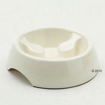 Gamelle pour chien anti-étouffement ivoire- 600 ml