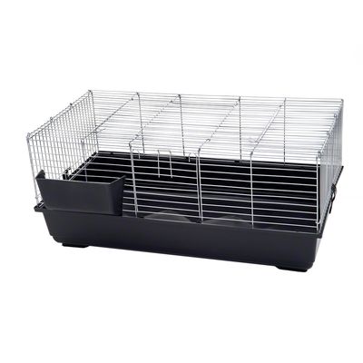 Jaula para conejos Piggy Basic - - Cubeta gris oscuro