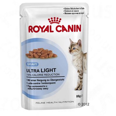 Bouchées en sauce pour chat Royal Canin Ultra Light- 24 x 85 g