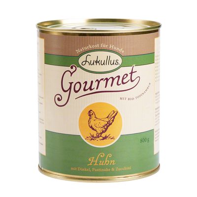 Lukullus Gourmet Huhn mit Dinkel, Pastinake & Zucchini - 6 x 400 g