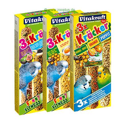 Vitakraft Cracker Sticks 3 pack HoneyEggFruit Vitakraft Cracker Sticks 3 pack HoneyEggFruit