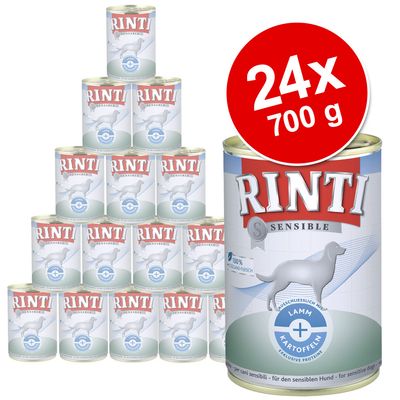 24 x 700 g Rinti Sensible im Sparpaket - Huhn & Reis