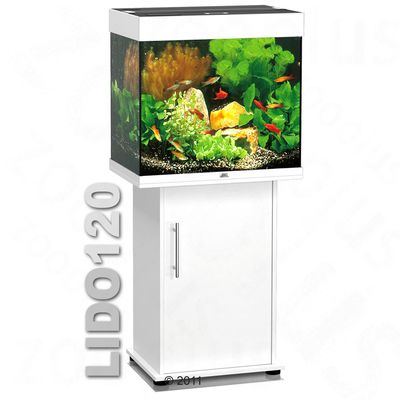 Ensemble aquarium/sous-meuble Juwel Lido 120, blanc- blanc