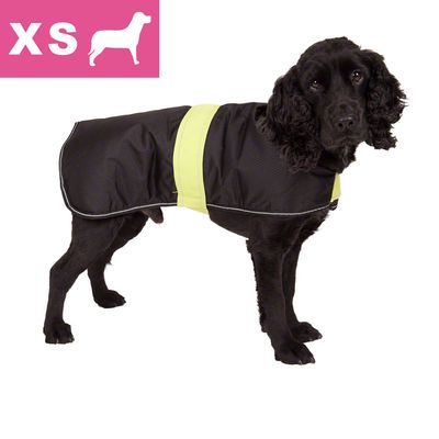 Hundemantel Eisbaer schwarz, Groesse 30 - 31 cm Rueckenlaenge