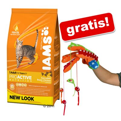 3 kg Iams Trockenfutter + Handschuh mit Haengemaeusen gratis! - Hairball Control System